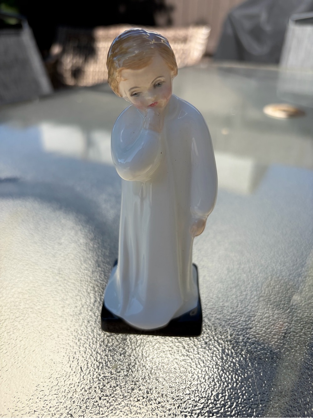 Royal Doulton White and Blonde Porcelain Child Figure